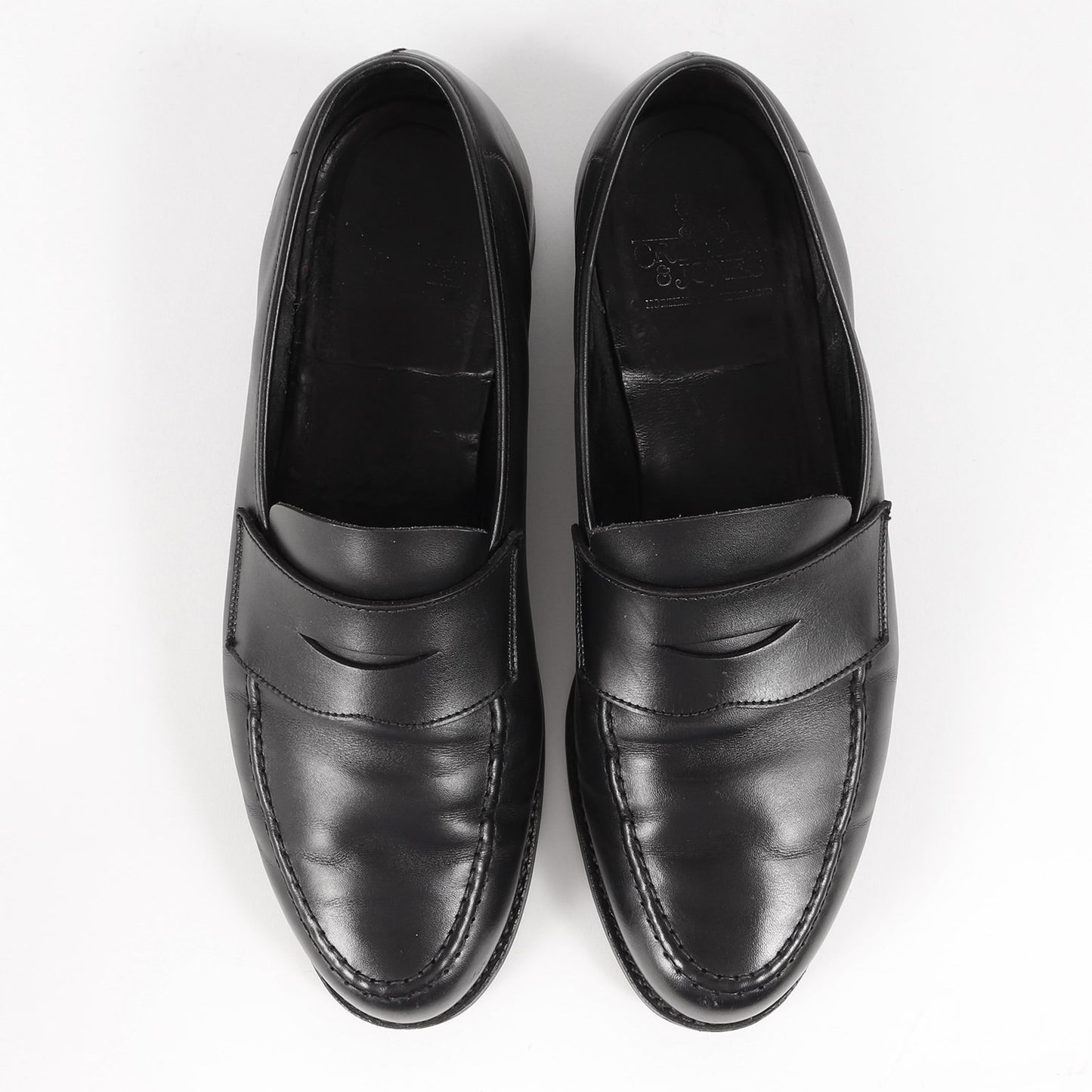 レザー コイン ローファー / ペニー ドレス シューズ 革靴 短靴 ビジカジ オフィカジ