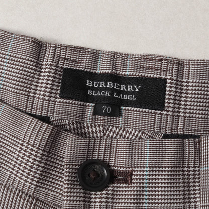 グレンチェック ストレッチ コットン ハーフ スラックス / ショート パンツ