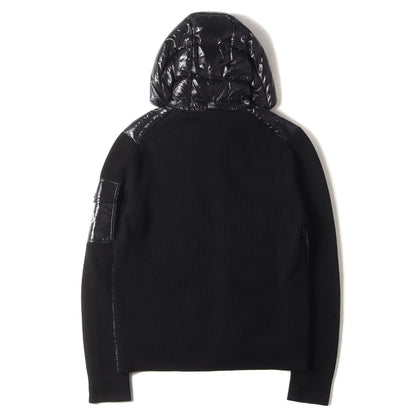 フーデッド ニット コンビ ナイロン ダウン ジャケット (MAGLIONE TRICOT CARDIGAN E20919416200)