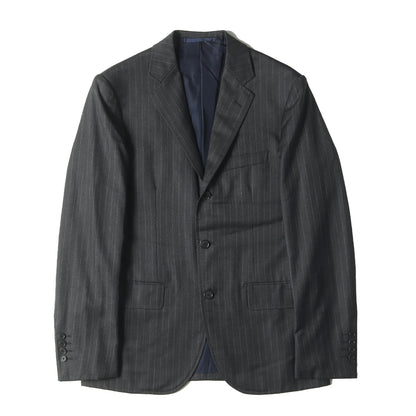 International Gallery BEAMS 別注 ストライプ ウール 段返り3B テーラード ジャケット