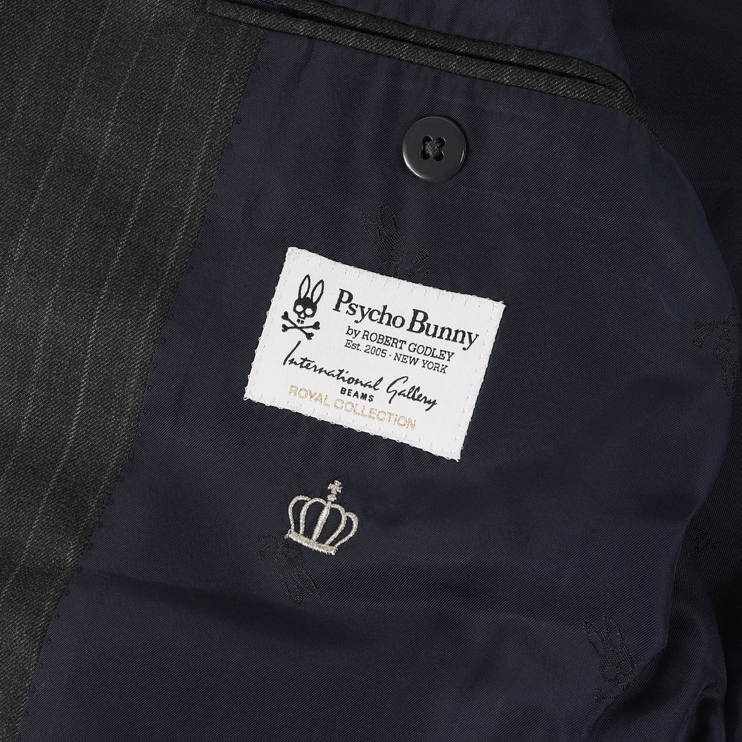 International Gallery BEAMS 別注 ストライプ ウール 段返り3B テーラード ジャケット