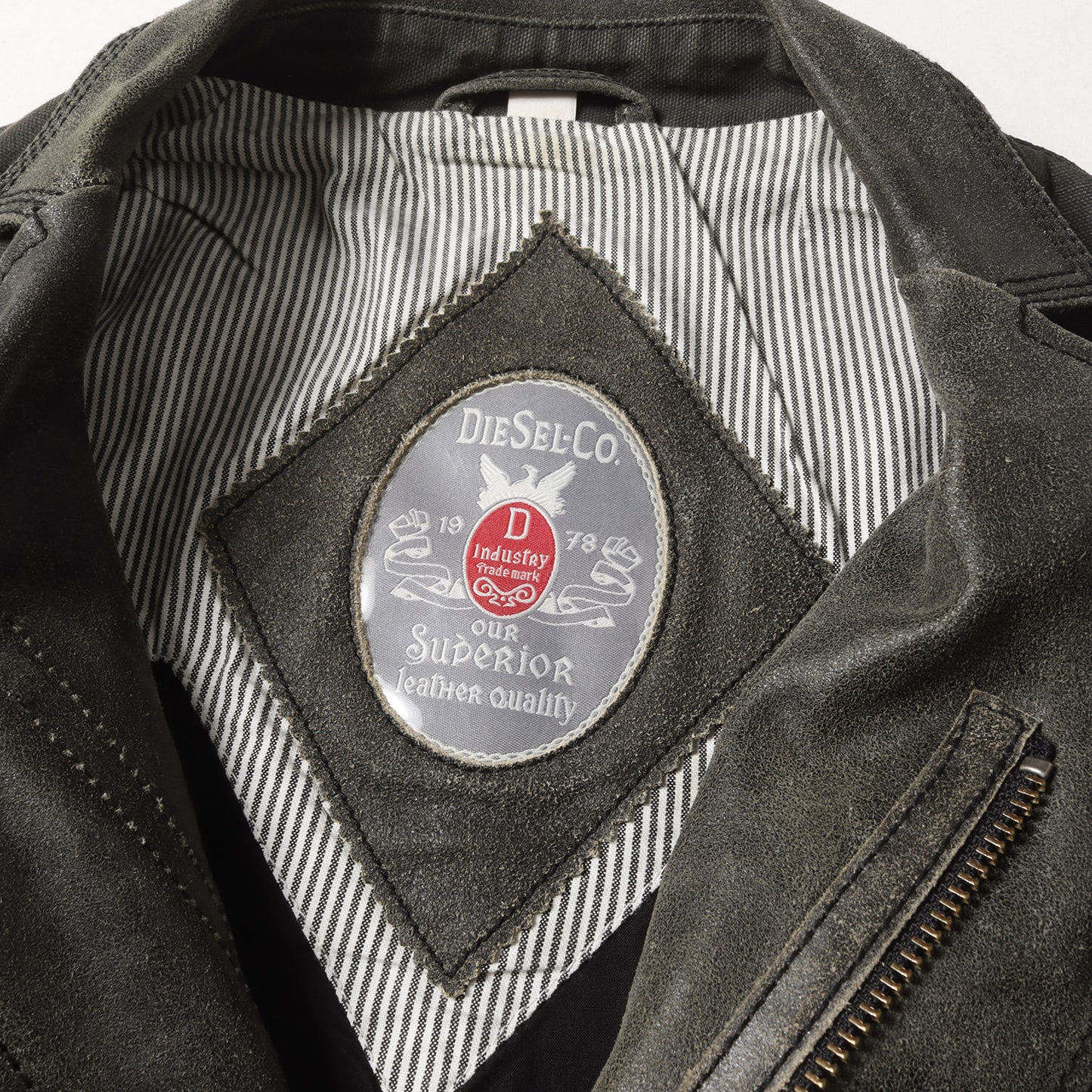 USED加工 レザー 切替 キャンバス ワーク ジャケット