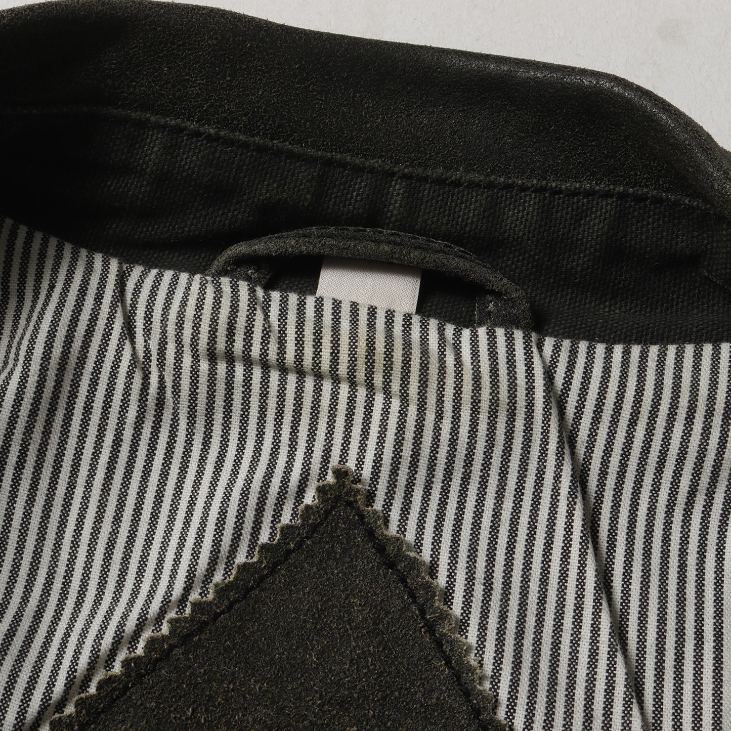 USED加工 レザー 切替 キャンバス ワーク ジャケット