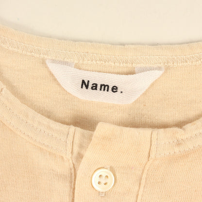 23SS ヴィンテージ ダメージ 加工 ヘンリーネック ロングスリーブ カットソー (VINTAGE WASH HENLEY NECK L/S TEE NMCU-23SS-007) / 長袖 Tシャツ ロンT ドメスティック