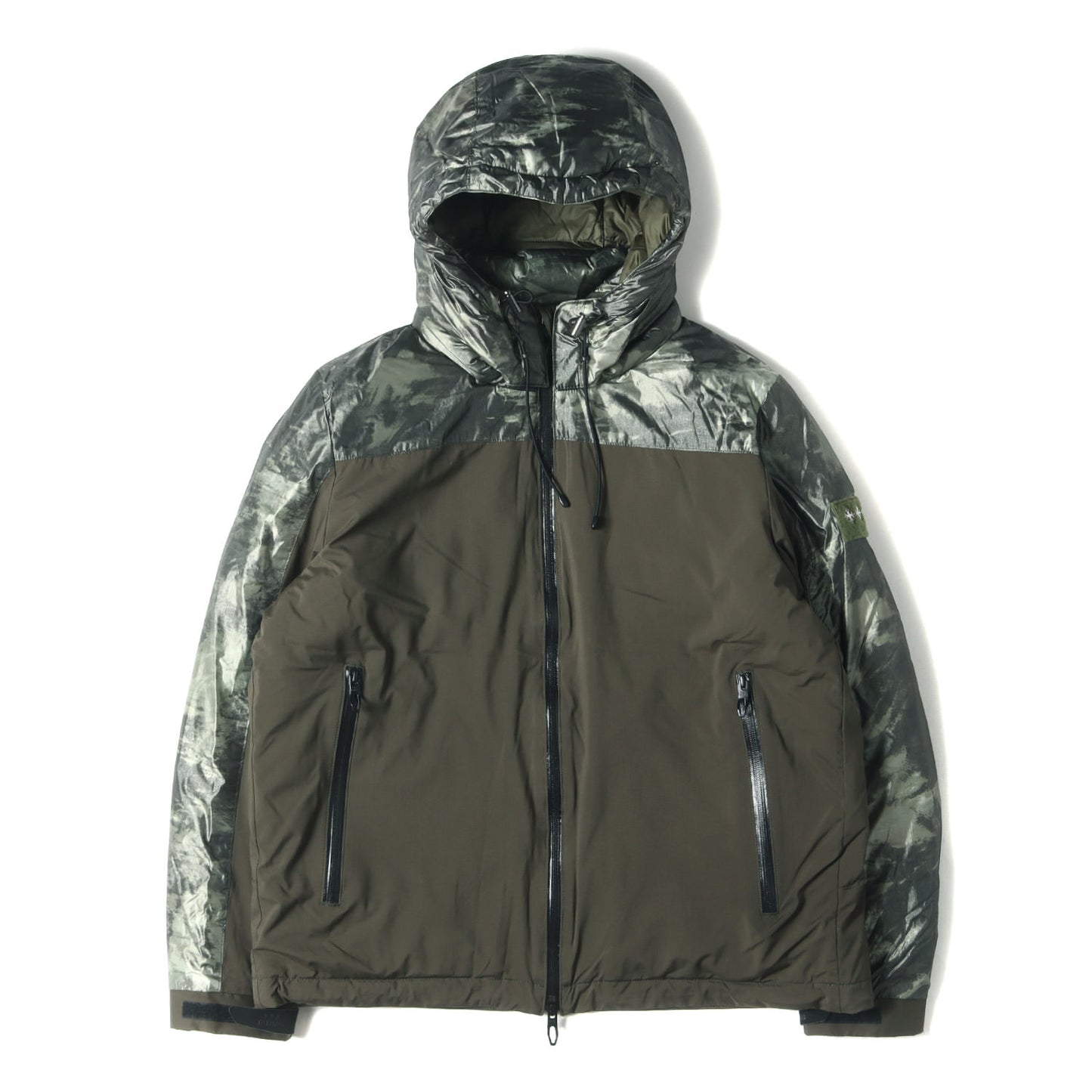 ジオメトリック 切替 カレーテ ダウンジャケット (CARETE MTAT20A4705-D)