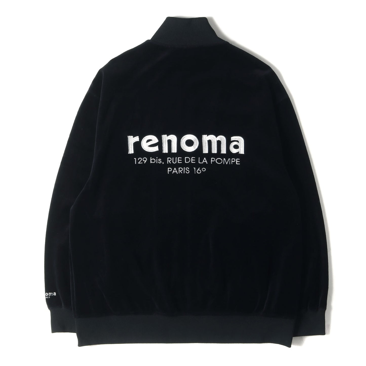 renoma (レノマ) ロゴ刺繍 ベロア トラック ジャケット (VELOR TRACK 