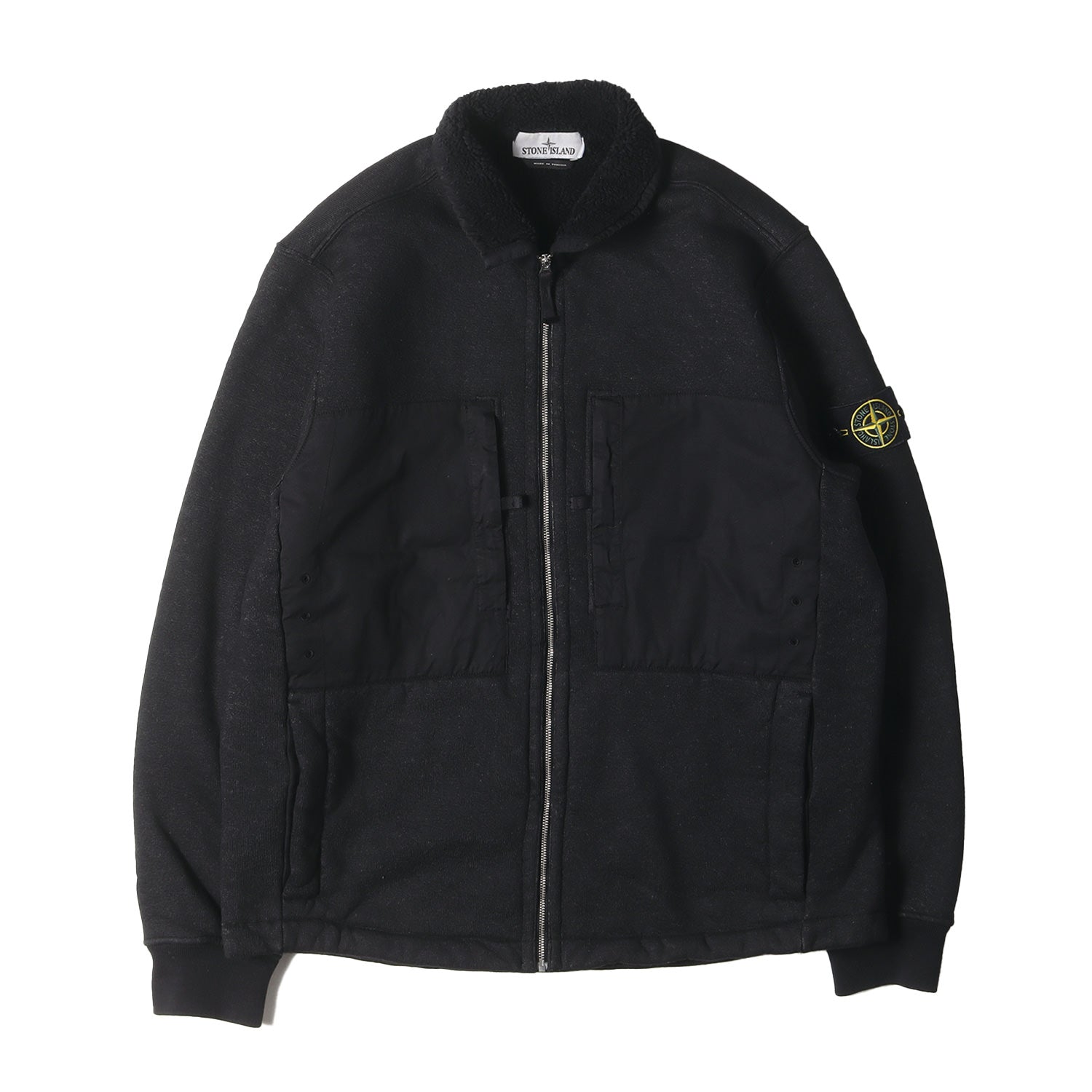 STONE ISLAND (ストーンアイランド) 23AW 裏ボアフリース スウェット ハイネック ブルゾン (PLATED TERRY FLEECE  91567256) - ブランド古着の通販・買取 | BEEGLE by Boo-Bee