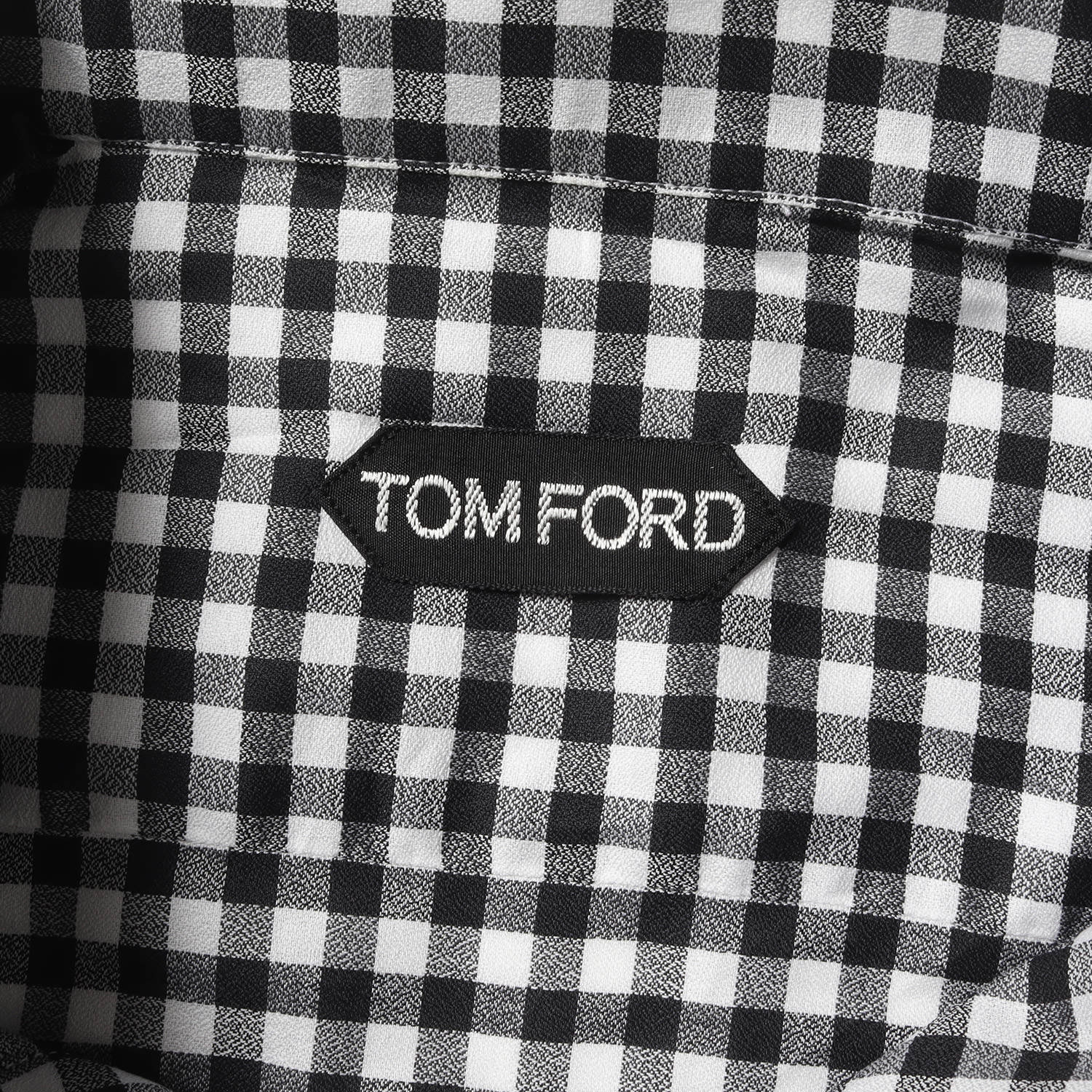 TOM FORD (トムフォード) イタリアンカラー ギンガムチェック フォーマル ドレス シャツ (3FT820 94D1GA) / 長袖 ラグカジ  イタカジ ビジネス ビジカジ オフィカジ - ブランド古着の通販・買取 | BEEGLE by Boo-Bee