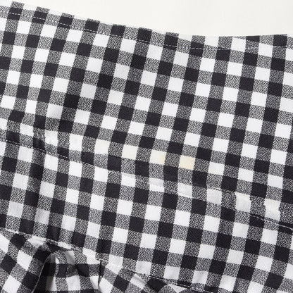 イタリアンカラー ギンガムチェック フォーマル ドレス シャツ (3FT820 94D1GA) / 長袖 ラグカジ イタカジ ビジネス ビジカジ オフィカジ