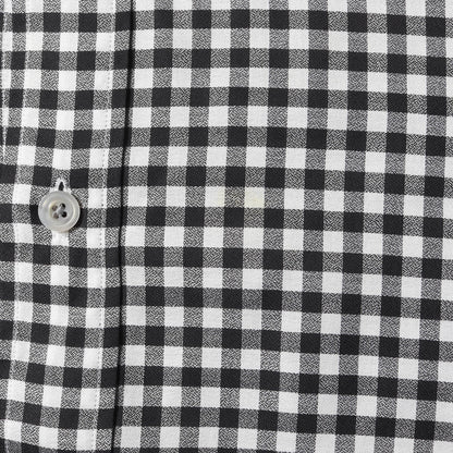 イタリアンカラー ギンガムチェック フォーマル ドレス シャツ (3FT820 94D1GA) / 長袖 ラグカジ イタカジ ビジネス ビジカジ オフィカジ