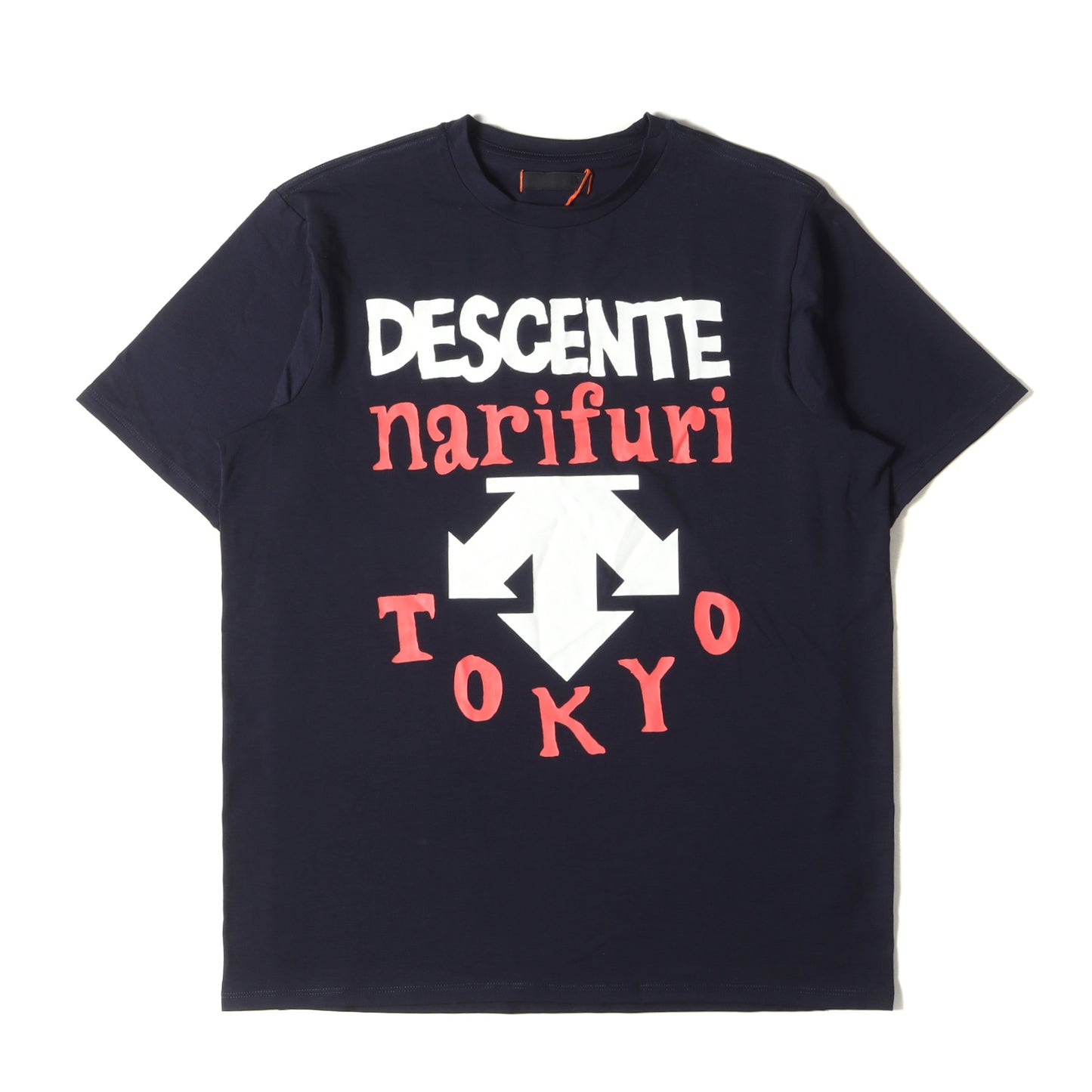 × DESCENTE LIMITED POP UP STORE 限定 フロント ロゴ ストレッチ ポリ Tシャツ (DOR-C7549)