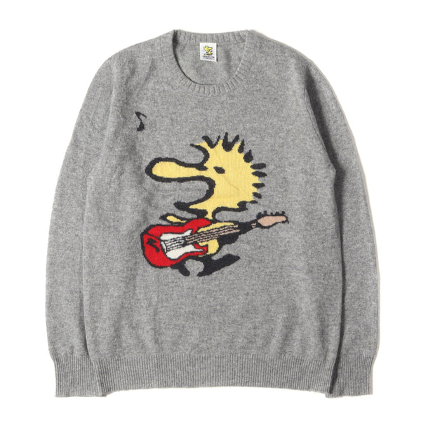 HYSTERIC GLAMOUR (ヒステリックグラマー) 09AW × THEATER8 × PEANUTS&CO. Woodstock ギター  ジャガード カシミヤ ニット (0293NS04) / VINTAGE - ブランド古着の通販・買取 | BEEGLE by Boo-Bee