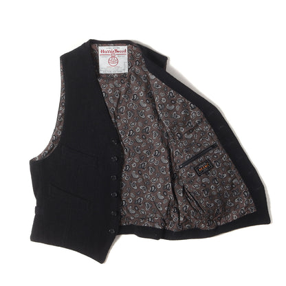 × HARRIS TWEED 裏ペイズリー ウール ツイード ジレ ベスト (38-06-0108-803) / BEAMS PLUS