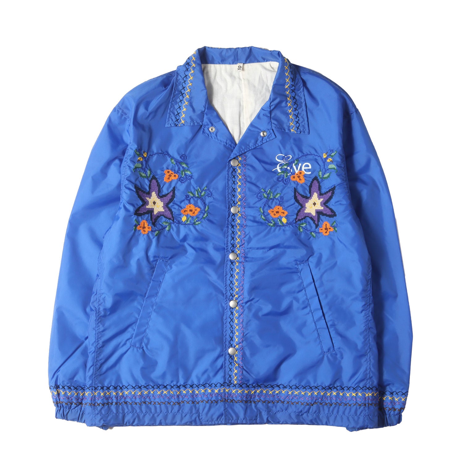 KHOKI (コッキ) 24SS フランネルライニング クロスステッチ ナイロン コーチジャケット (Cross-stitch coach jacket  24ss-jk-05) / ブルゾン アウター 羽織 定番 ベーシック ドメブラ - ブランド古着の通販・買取 | BEEGLE by Boo-Bee