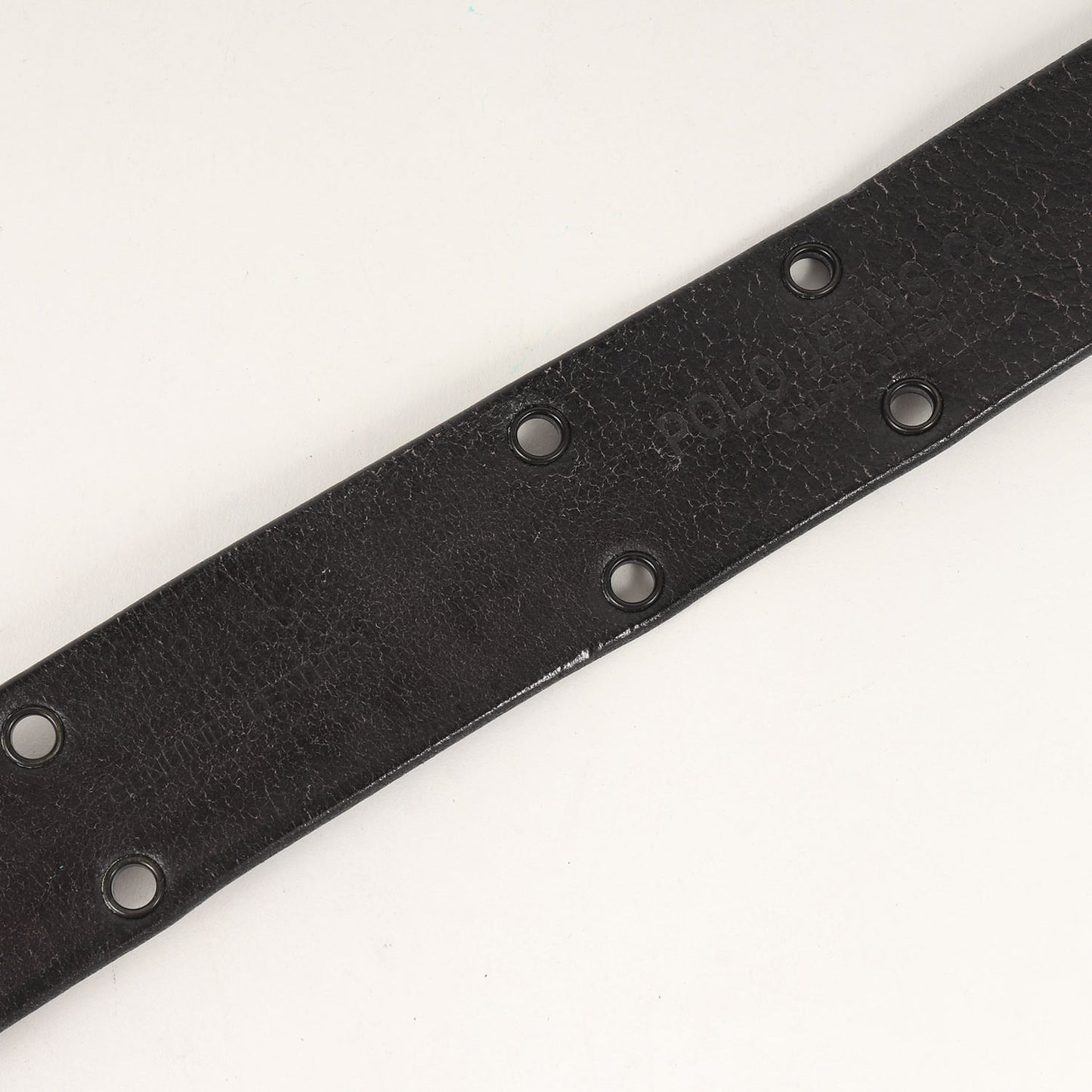 ヴィンテージ加工 ダブルピン レザー ベルト / カジュアル アメカジ