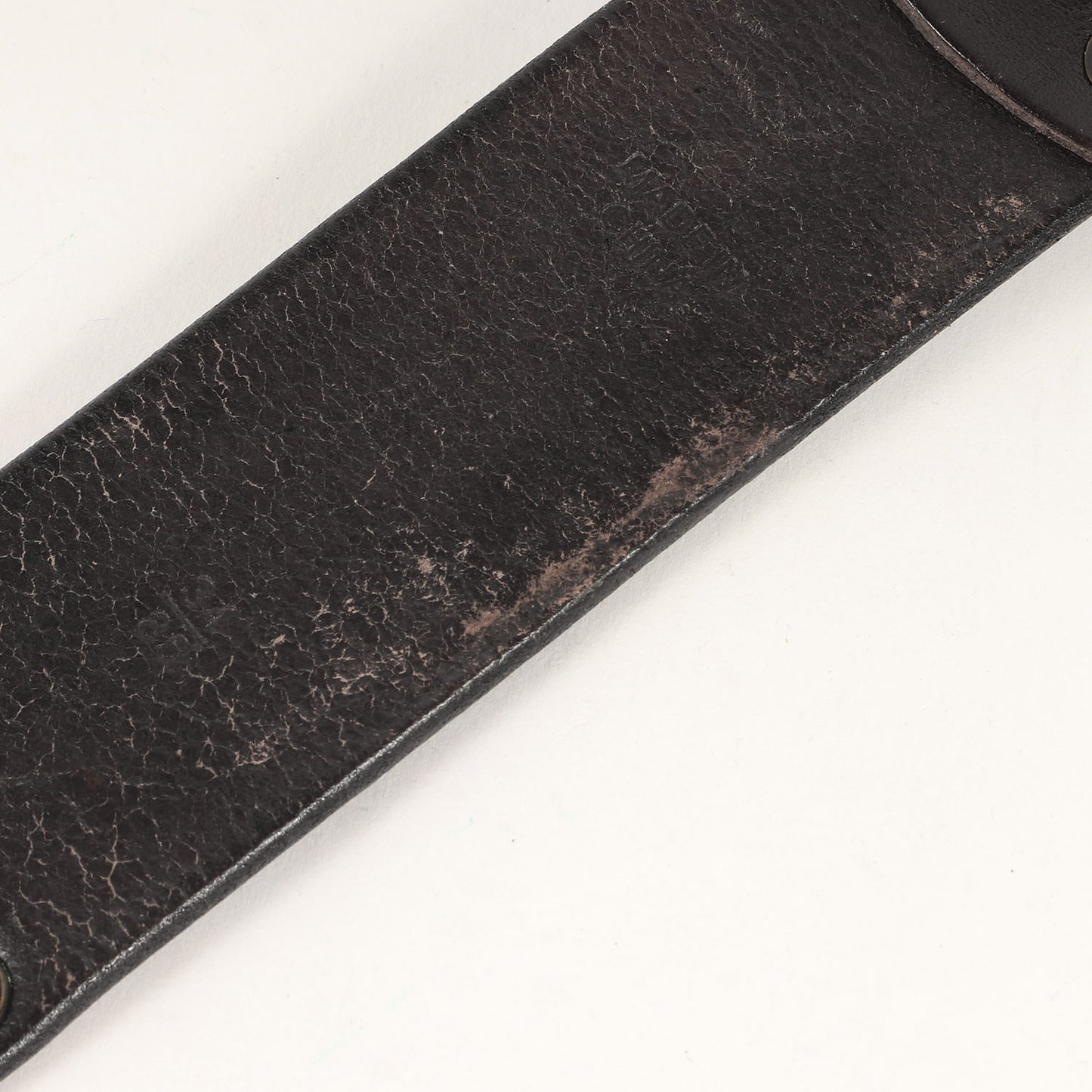 ヴィンテージ加工 ダブルピン レザー ベルト / カジュアル アメカジ