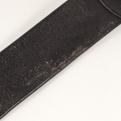 ヴィンテージ加工 ダブルピン レザー ベルト / カジュアル アメカジ