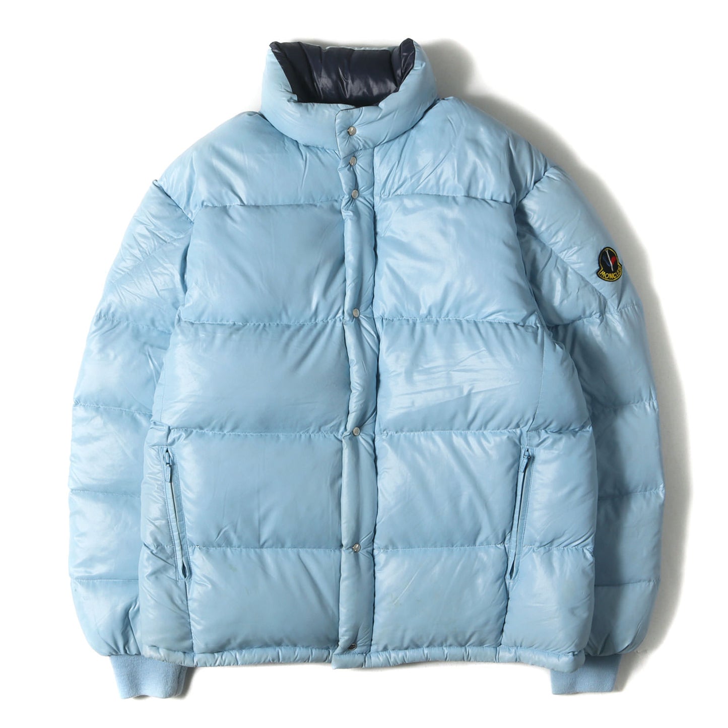 70s - 80s ハイネック ジップアップ ダウンジャケット (SMQ-290) / ski wear MADE IN JAPAN