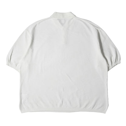 21SS ポロカラー 半袖 鹿の子 コットン ニット シャツ (Polocollar Knit Shirt -Hi Twist Pique Knit KS21SKN01) / カノコ