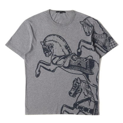 ホースマーク プリント バインダーネック Tシャツ (323236 X3930)