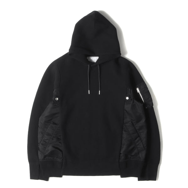 22AW 切替 ダンボールスウェット パーカー (Pre Mens Sponge Sweat × Ma-1 Pull Over Hoodie  SCM-044)