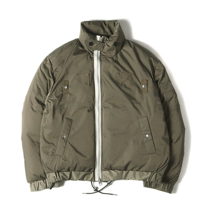 Sacai (サカイ) 22AW ハイネック ダブルジップ パテッド ブルゾン 
