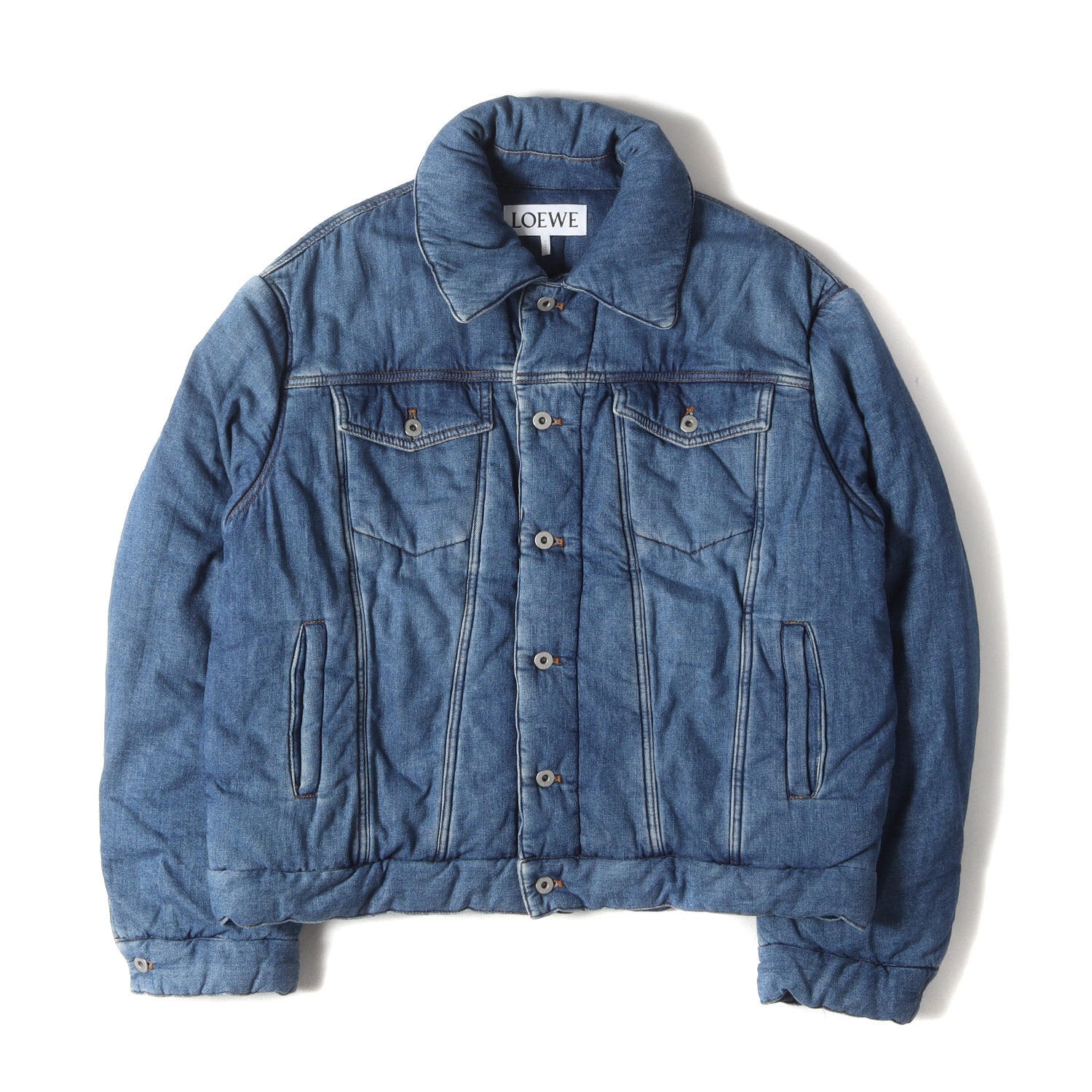 LOEWE (ロエベ) 22AW パテッド デニム トラッカー ジャケット (PADDED DENIM JACKET H526Y50X09) –  ブランド古着の通販・買取 | BEEGLE by Boo-Bee