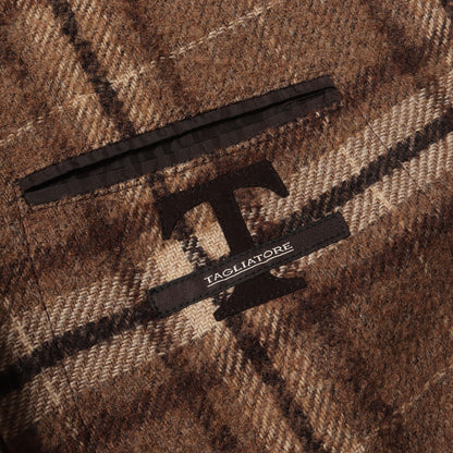 チェック ウール ナイロン 2B テーラード ジャケット