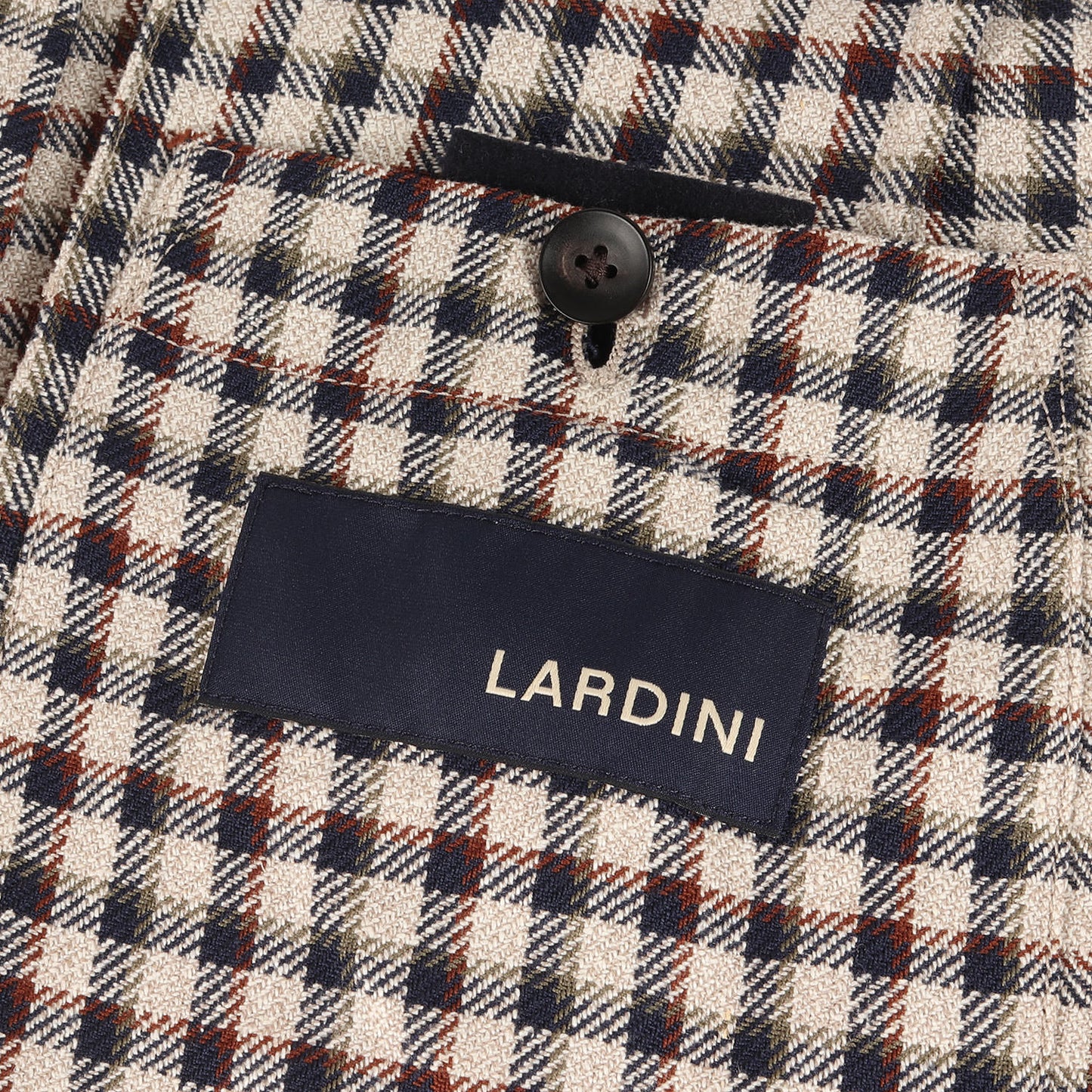 ガンクラブチェック シルク混ウール 段返り3B テーラード ジャケット (EASY JV903AQ EMRP58598) / ブートニエール付き