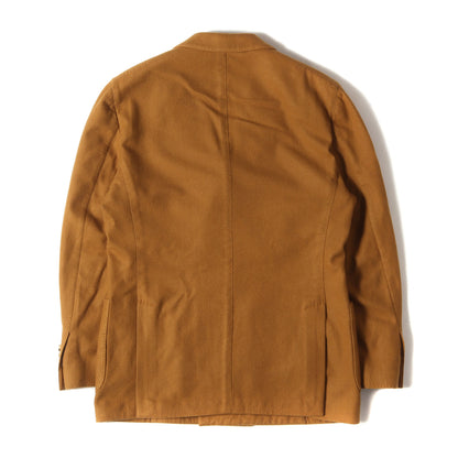 カシミヤピークドラペルダブルブレスト 4B テーラード ジャケット (JQ316AQ-28) / ブートニエール付き