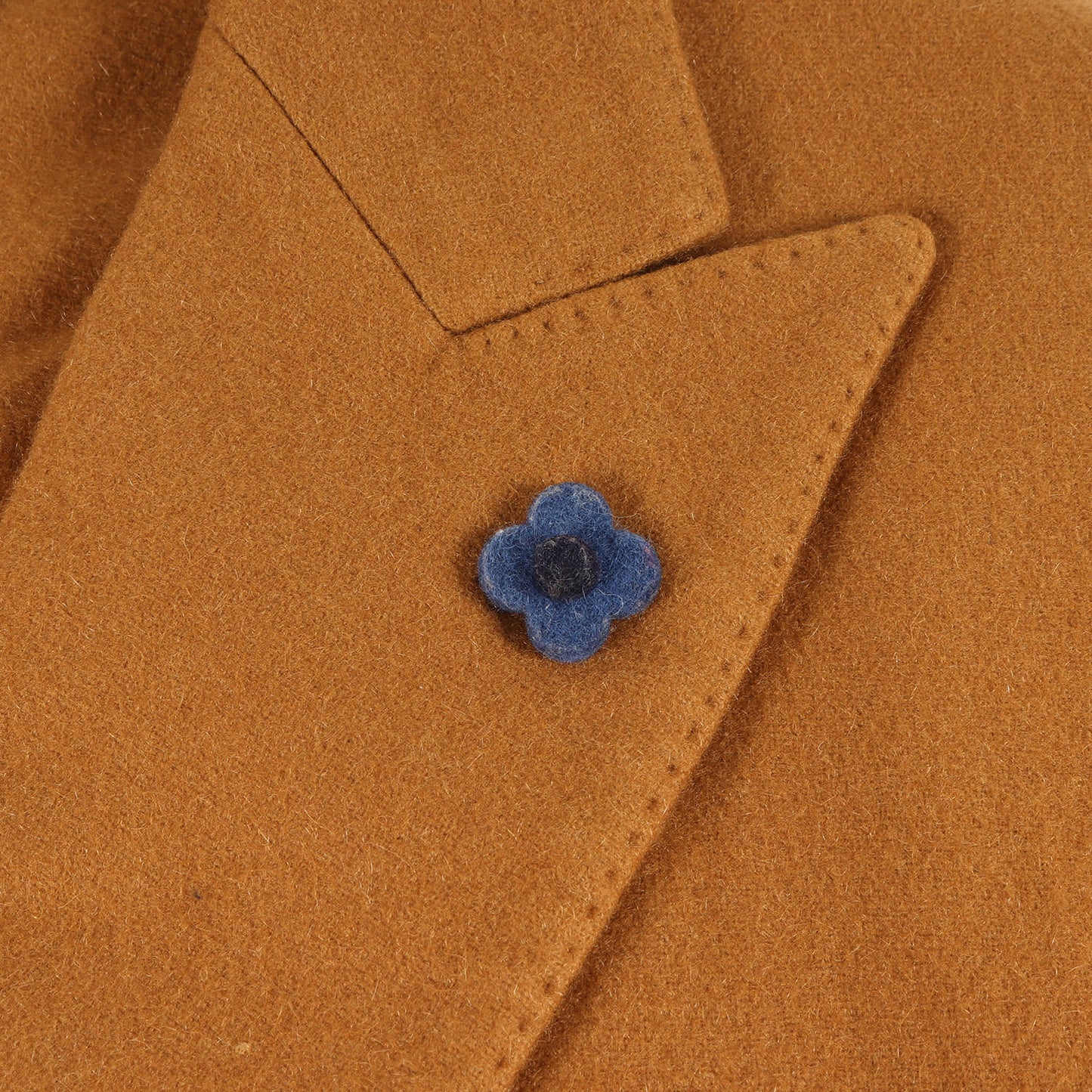 カシミヤピークドラペルダブルブレスト 4B テーラード ジャケット (JQ316AQ-28) / ブートニエール付き