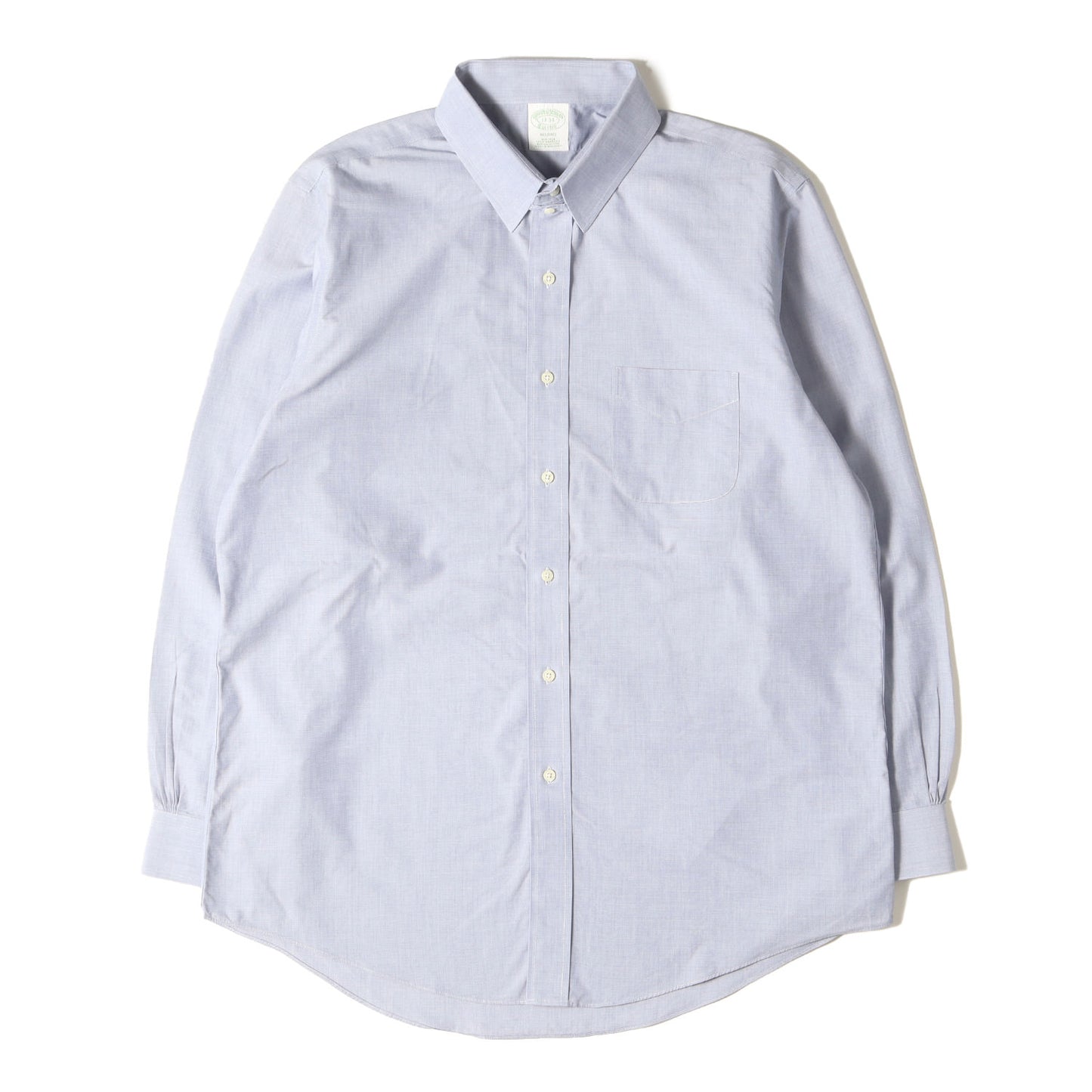 タブカラー シャンブレー フォーマル ドレス シャツ / 長袖 MILANO NON-IRON ビジネス ビジカジ オフィカジ トラッド アメトラ ノンアイロン
