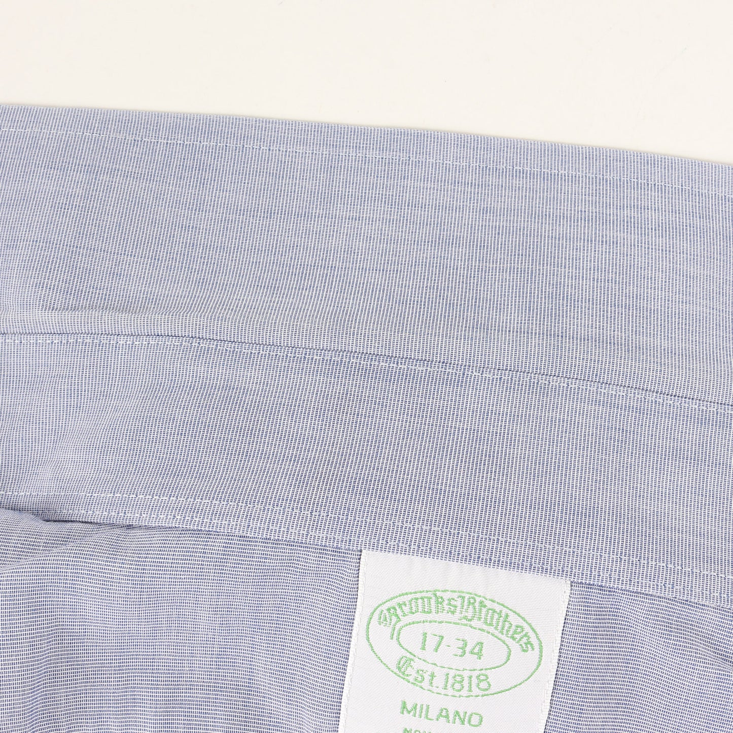 タブカラー シャンブレー フォーマル ドレス シャツ / 長袖 MILANO NON-IRON ビジネス ビジカジ オフィカジ トラッド アメトラ ノンアイロン