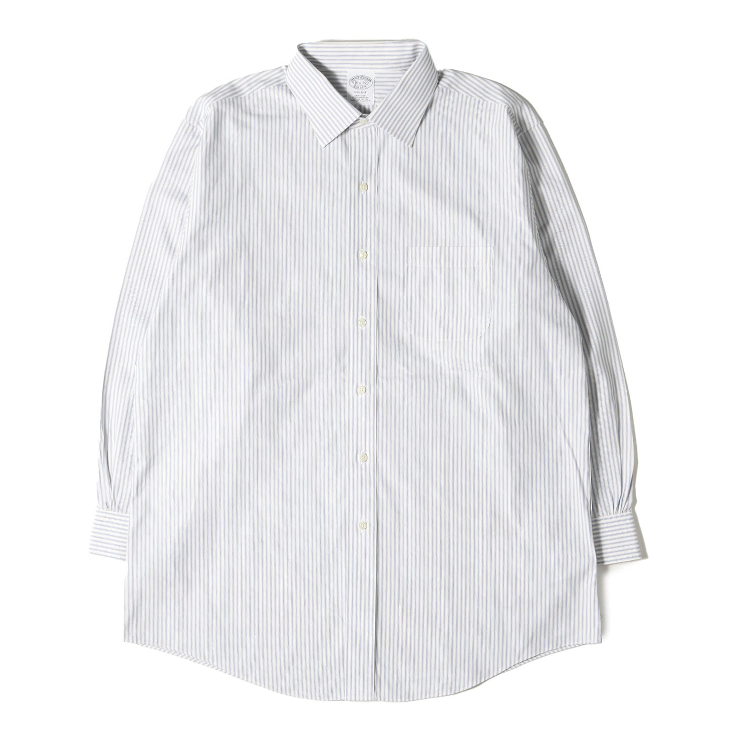 ツイン ストライプ フォーマル ドレス シャツ / 長袖 REGENT NON-IORON ビジネス ビジカジ オフィカジ アメトラ トラッド ノンアイロン