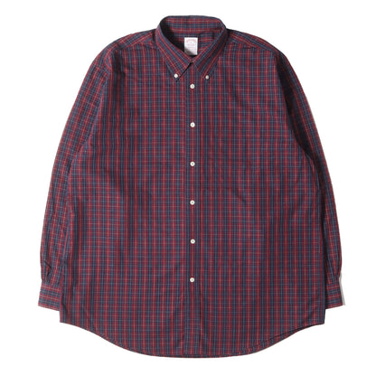 トーンオントーン チェック ボタンダウン フォーマル ドレス シャツ (MADISON THE ORIGINAL POLO SHIRT) / 長袖 B.D NON-IRON ビジネス ビジカジ オフィカジ アメトラ トラッド ノンアイロン