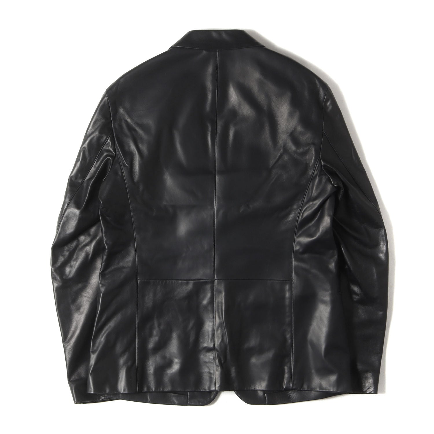 ジョルジオアルマーニラムレザーテーラードジャケット