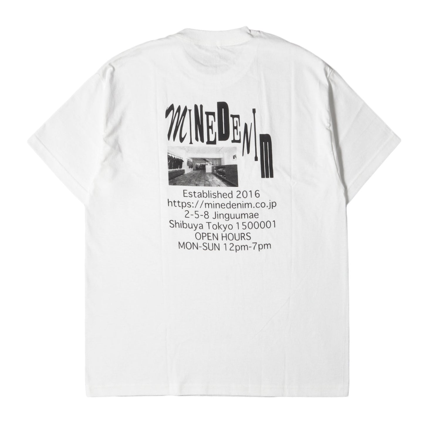 24SS × PAJA STUDIO ワンポイント ロゴ バック フォト グラフィック プリント Tシャツ (Address T-SH)