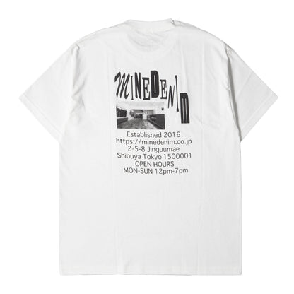 24SS × PAJA STUDIO ワンポイント ロゴ バック フォト グラフィック プリント Tシャツ (Address T-SH)