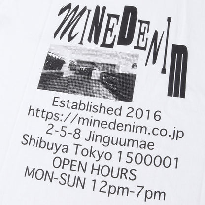 24SS × PAJA STUDIO ワンポイント ロゴ バック フォト グラフィック プリント Tシャツ (Address T-SH)