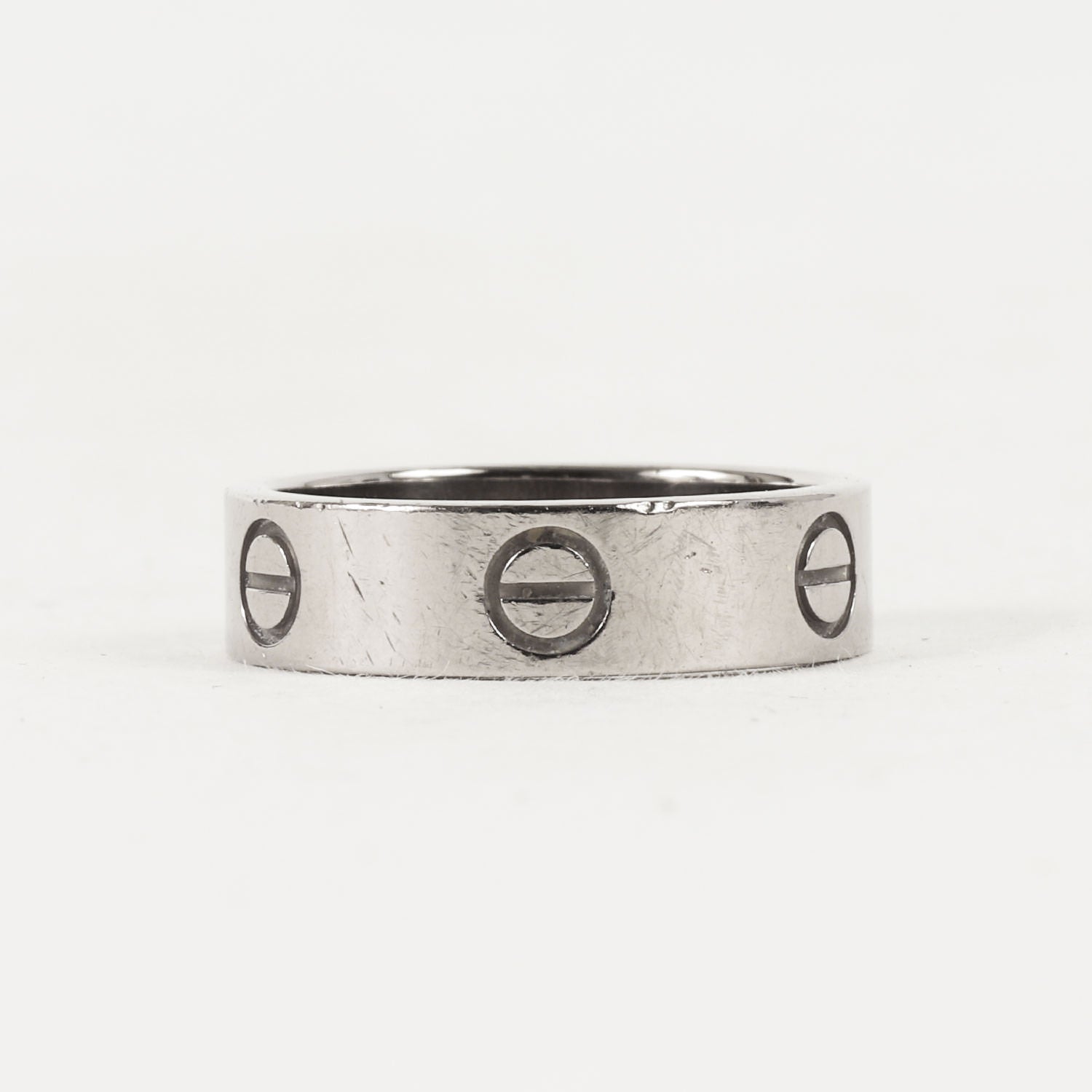 カルティエCartier WGホワイトゴールド　ミニラブ カルティエ CARTIER 750WG ホワイトゴールド ミニラブリング 47号 3317