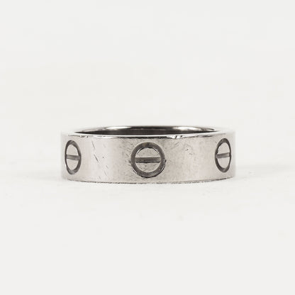 シグネチャー ビスモチーフ ホワイトゴールド ラブ リング (LOVE RING) / 750 K18WG 指輪 ラグジュアリー ジュエリー アクセサリー