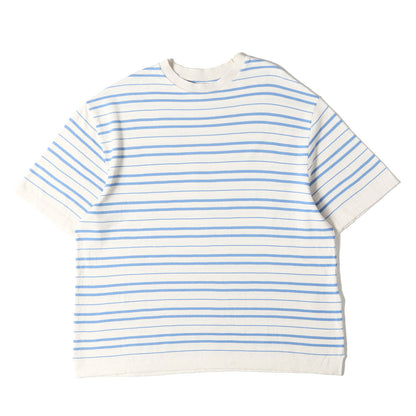 ボーダー 半袖 コットン ニット Tシャツ (LIGHT WAVE COTTON KNIT PULLOVER 95-232-018)