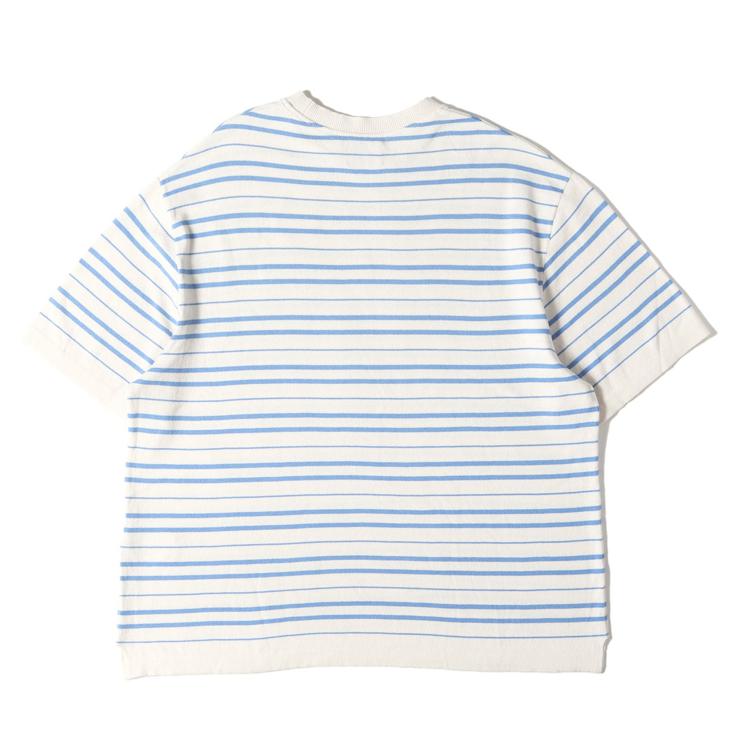 ボーダー 半袖 コットン ニット Tシャツ (LIGHT WAVE COTTON KNIT PULLOVER 95-232-018)