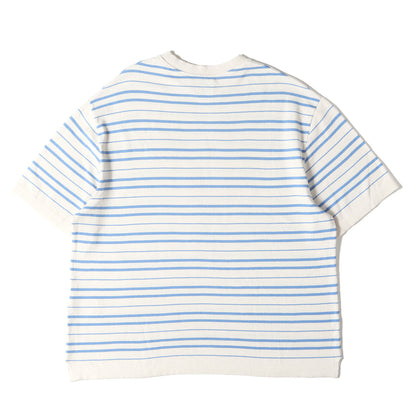 ボーダー 半袖 コットン ニット Tシャツ (LIGHT WAVE COTTON KNIT PULLOVER 95-232-018)