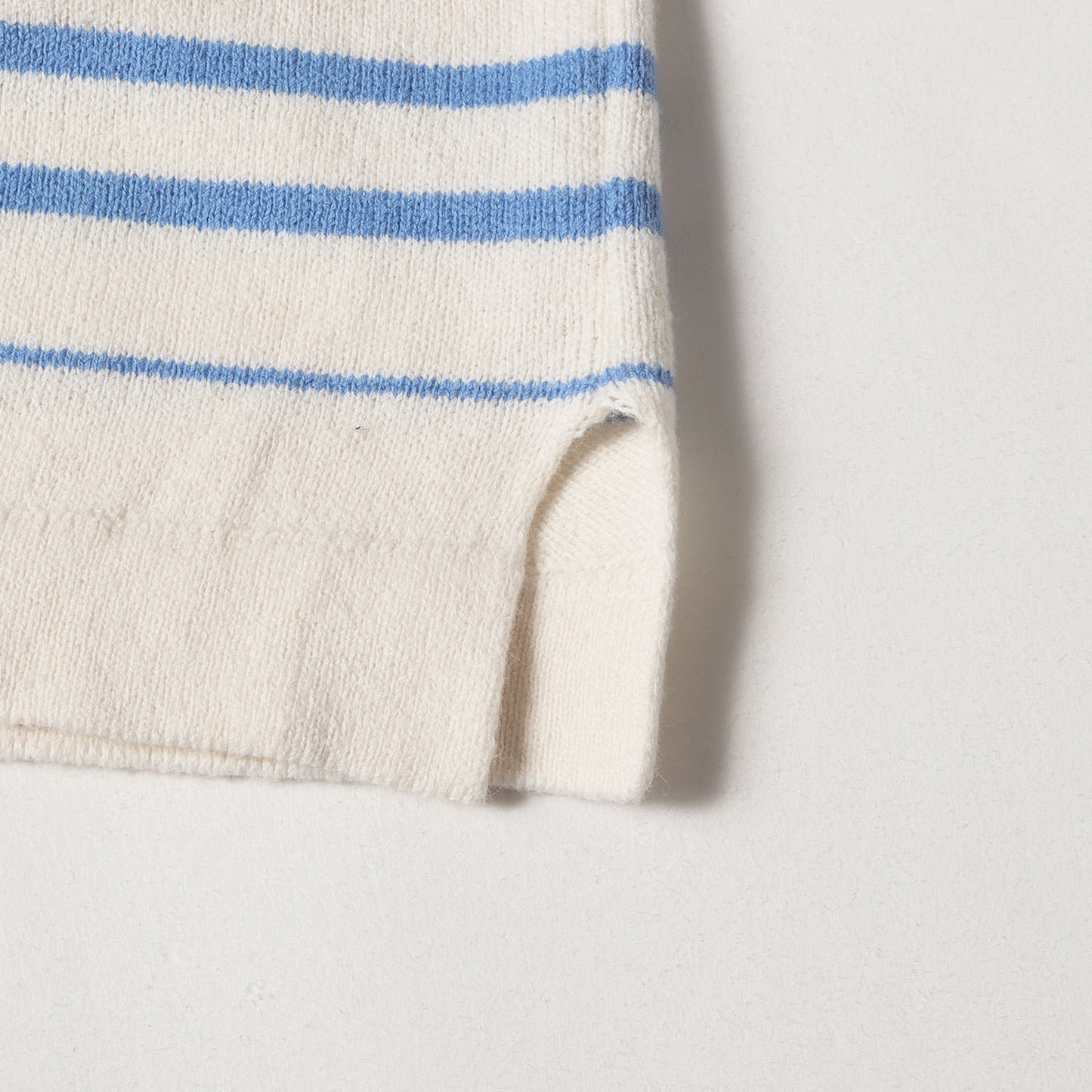 ボーダー 半袖 コットン ニット Tシャツ (LIGHT WAVE COTTON KNIT PULLOVER 95-232-018)