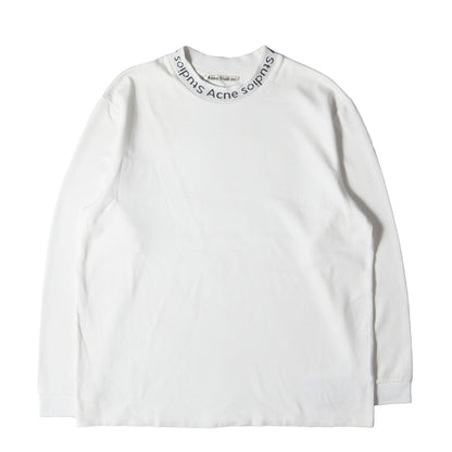 ロゴジャガード ネック ストレッチ レーヨン ナイロン ロングスリーブ Tシャツ