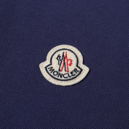 09AW ワンポイント ロゴ アイコン ワッペン 刺繍 鹿の子 半袖 ポロシャツ / 定番 ベーシック ラグカジ ビジカジ オフィカジ Y2K SLIM FIT