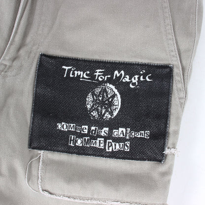 08AW × Jamie Reid Time For Magic 期 アートワーク ロゴ パッチ ツイル テーパード パンツ (PB-P028) / ジッパーフライ トラウザー Y2K アーカイブ 名作 パンク