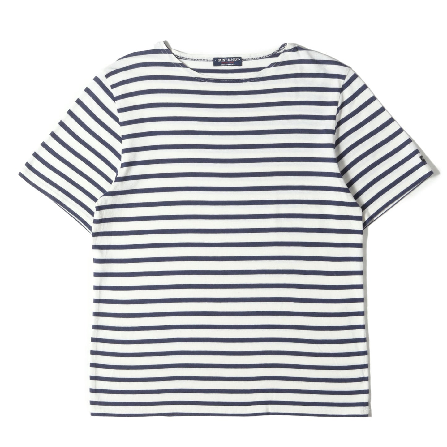 マリンボーダー ボートネック Tシャツ / 半袖 カットソー ショートスリーブ バスクシャツ フレカジ フレンチ カジュアル 定番 ベーシック