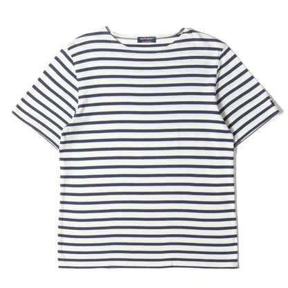 マリンボーダー ボートネック Tシャツ / 半袖 カットソー ショートスリーブ バスクシャツ フレカジ フレンチ カジュアル 定番 ベーシック